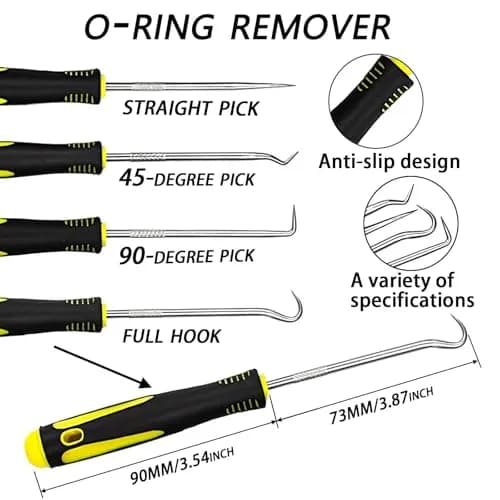 ZDBB 1540 Pcs Metric Nitrile Rubber O-Ring Assortment Kit with 4 Picks | 32 Sizes OD 4mm-50mm thumbnail 5