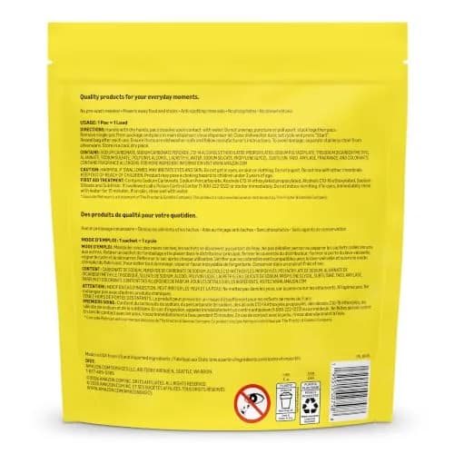 Amazon Basics Triple Action Dishwasher Pacs Lemon Scent 90 Count | Powers Away Food and Stains thumbnail 7