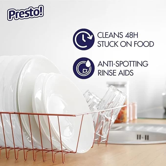 Presto! Lemon Scent Triple Action Dishwasher Pacs 90 Count | Powerful Cleaning for Spotless Dishes - view 4