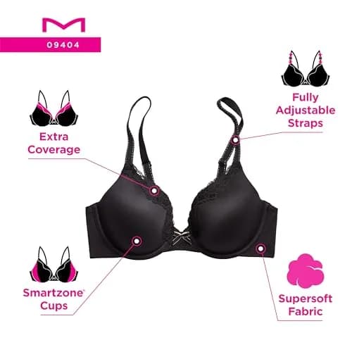 Maidenform Comfort Devotion Bra 34B | Full Coverage, Underwire, Seamless Support thumbnail 5