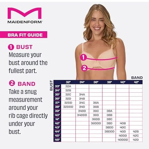 Maidenform Comfort Devotion Bra 34B | Full Coverage, Underwire, Seamless Support thumbnail 6