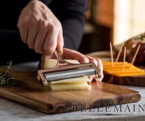 Bellemain Stainless Steel Wire Cheese Slicer with 2 Extra Wires, Rose Gold | Adjustable, Durable & Elegant thumbnail 4