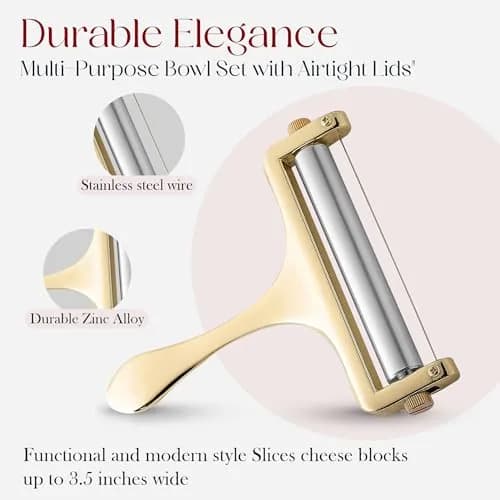 Bellemain Stainless Steel Wire Cheese Slicer with 2 Extra Wires | Adjustable, Durable & Elegant (70-120 chars) thumbnail 2