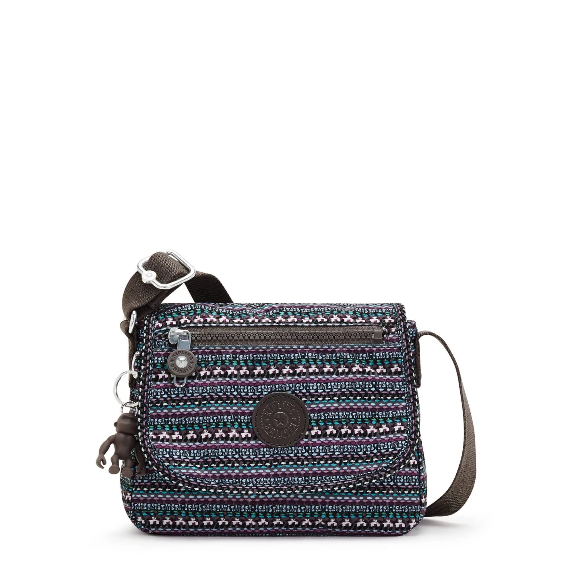 Kipling Sabian Mini Crossbody Bag in Stripy Dots - Lightweight & Water-Resistant - main product image