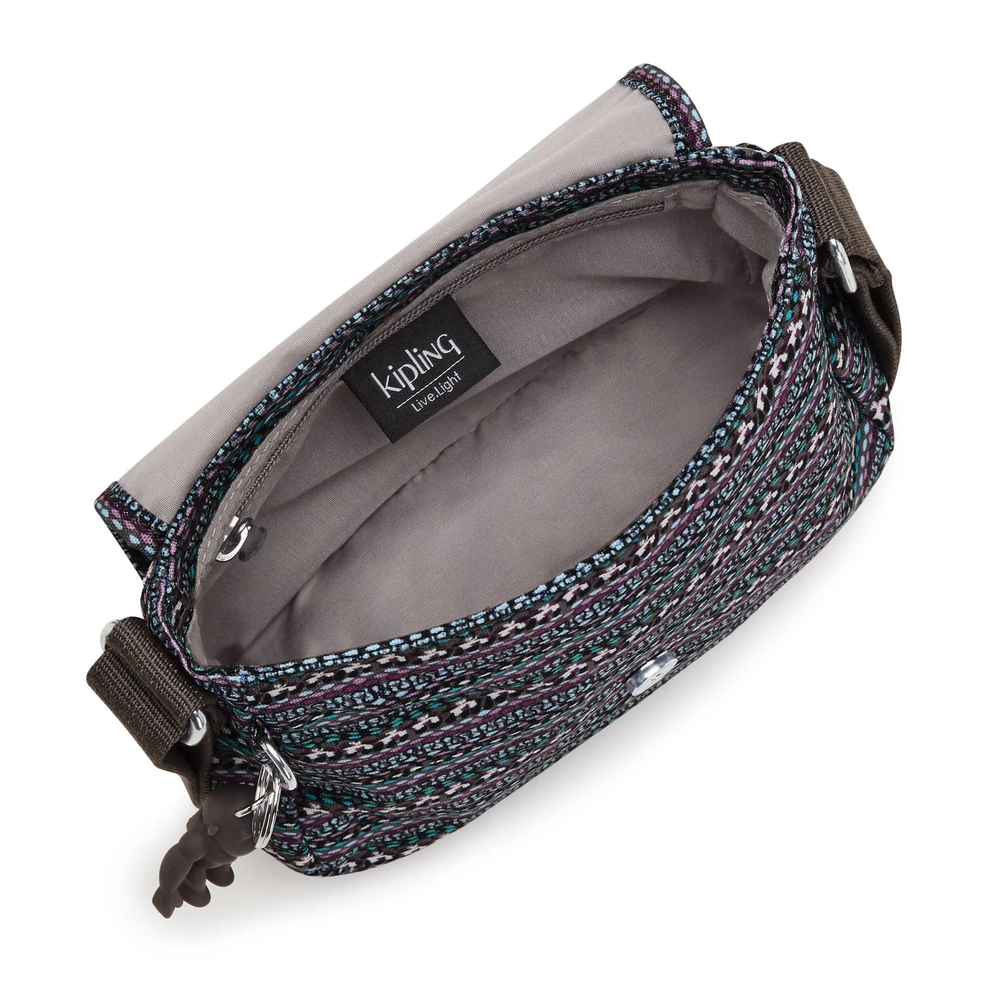 Kipling Sabian Mini Crossbody Bag in Stripy Dots - Lightweight & Water-Resistant - view 3
