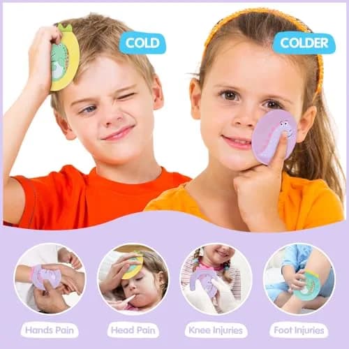 Hilph Kids Ice Packs 3 Pack 12.7cm x 12.7cm (5"x5") | Reusable Gel Hot Cold Packs for Toddlers & Babies thumbnail 5