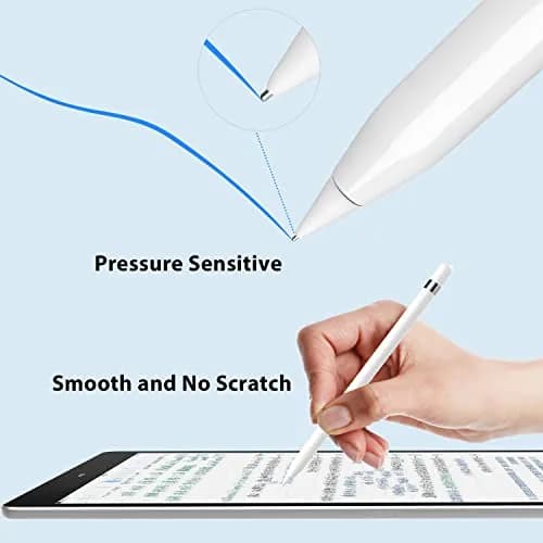 Paiholy Upgraded Pencil Tips for Apple Pencil 1st & 2nd Gen, 0.8mm Fine Point Replacement Nibs (Pack of 2, White) | Precise Control for Drawing & Writing thumbnail 4
