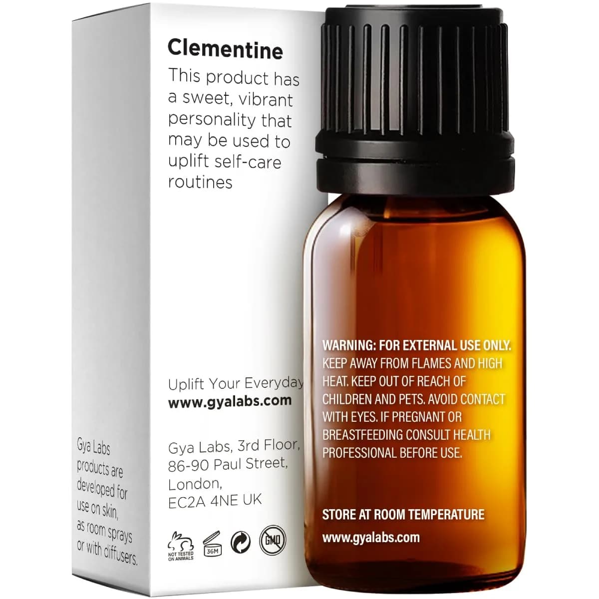 Gya Labs 100% Pure Clementine Essential Oil, 10ml (0.34 Fl Oz) | Zesty Aroma for Skin & Candles - view 2