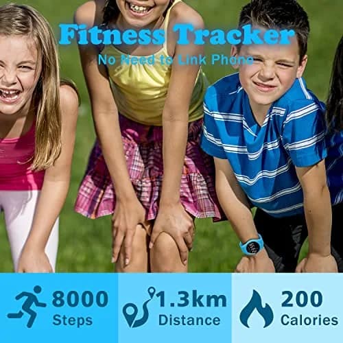 A ALPS Kids Watches for Girls Boys Digital Sport Watch with Step Counter, Waterproof, No App, 50M Waterproof, Ages 5-16 | Fitness Tracker thumbnail 4