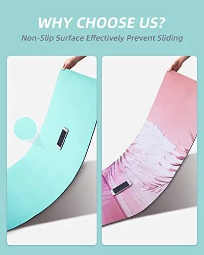 COOLMOON Yoga Mat Non Slip, 1/4 Inch Thick TPE for Women & Men | 72"x24" Exercise & Fitness Mat with Carrying Strap thumbnail 5