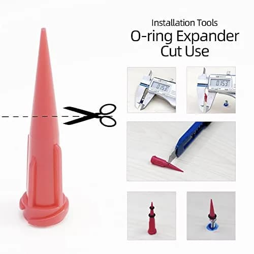 FUSHIPRO Buna-n O-Ring Tool Kit with 3 Sizes, 36 Pieces | Replacement for Mini Dental Implants thumbnail 5