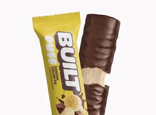 BUILT Puff Protein Bars Banana Cream Pie 17g (0.5 oz) | 17g Protein, Low Sugar, Gluten-Free thumbnail 7
