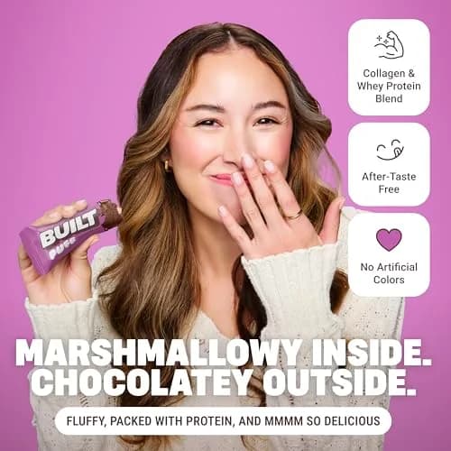 BUILT Puff Protein Bars Churro 12 Count (Pack of 1) | 17g Protein Snack Bar for All-Day Energy thumbnail 5