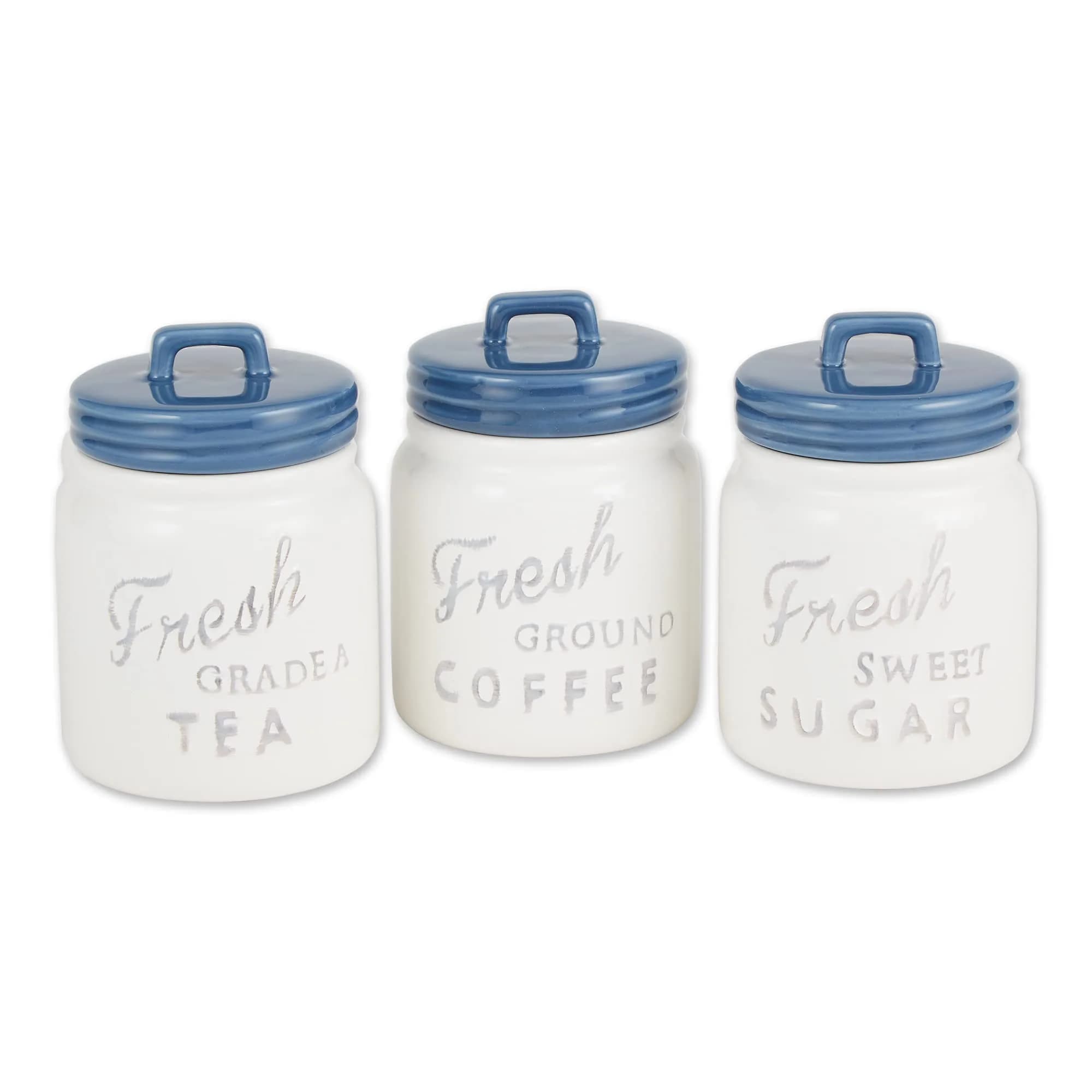 DII Ceramic Cookie Jar Aqua 2.27 kg (5 lb) | Airtight Seal for Freshness — Blue