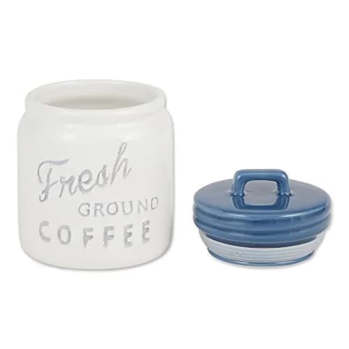 DII Ceramic Kitchen Canister Set with Bamboo Lids, 3-Piece Set (4.5"L x 4.5"W x 5.5"H, 6 Cups Total) | Airtight Seal for Dry Food Storage thumbnail 2