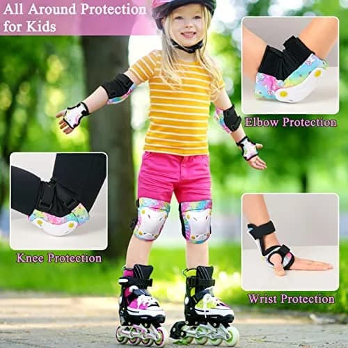 FIODAY Kids Protective Gear Set with Drawstring Bag | Small Size (3-8 Years) thumbnail 2