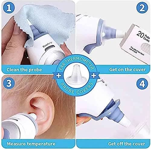mozeeda 400 Pack Disposable Ear Thermometer Probe Covers | Protects Lens for Accurate Readings thumbnail 7