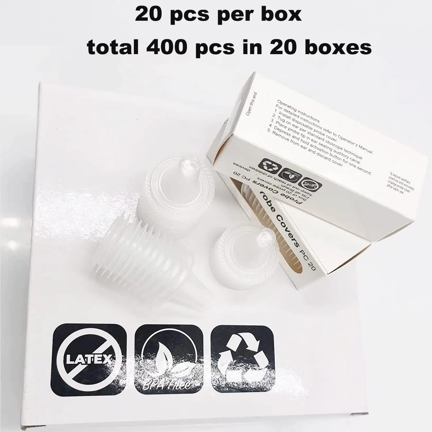 mozeeda 400 Pack Disposable Ear Thermometer Probe Covers | Protects Lens for Accurate Readings - view 8