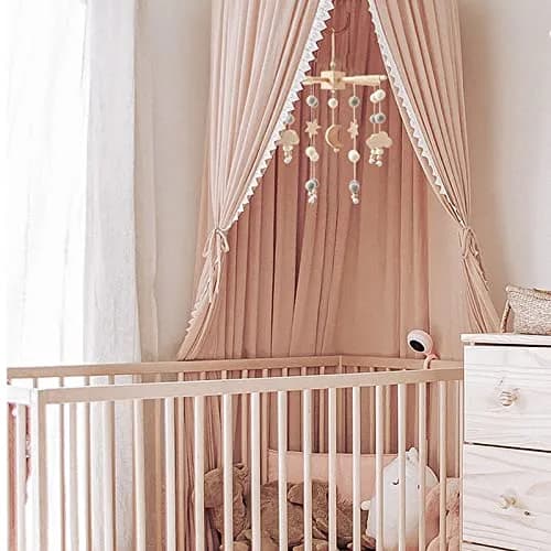 JETM·HH Baby Mobile for Crib | Boho Star Moon Nursery Decor | Grey 12.7cm (5 inch) | Gentle Hanging Decoration thumbnail 6