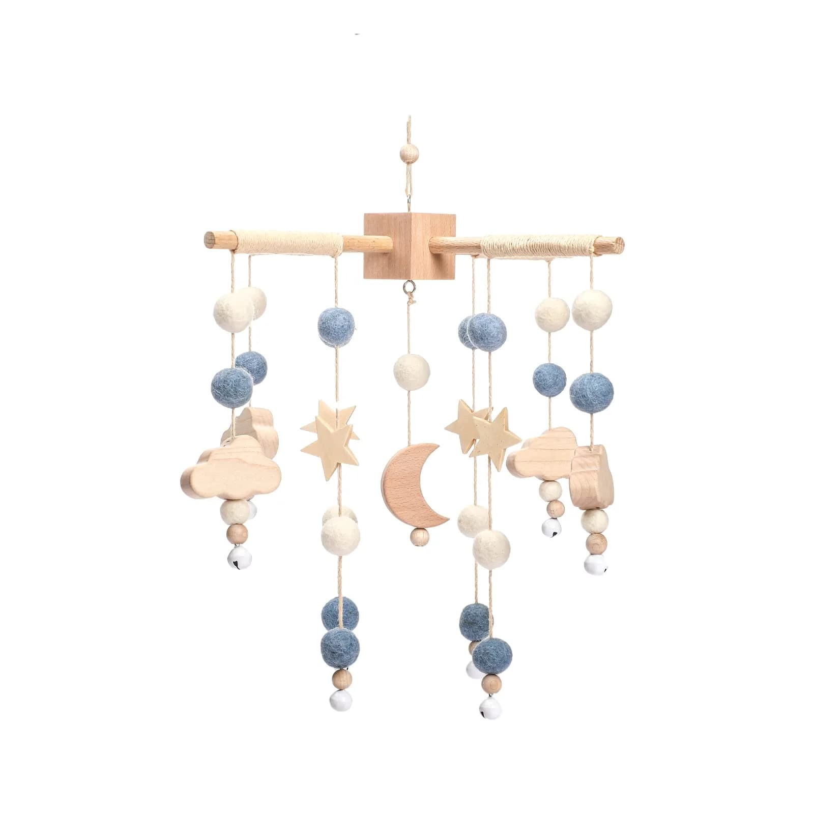 JETM·HH Boho Star Moon Baby Mobile for Crib | 12.7 cm (5 inches) Diameter