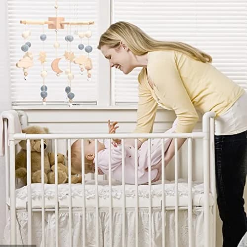JETM·HH Boho Star Moon Baby Mobile for Crib | 12.7 cm (5 inches) Diameter thumbnail 6