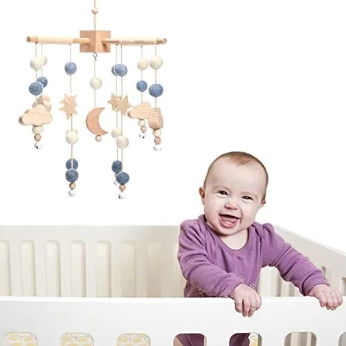 JETM·HH Boho Star Moon Baby Mobile for Crib | 12.7 cm (5 inches) Diameter thumbnail 3