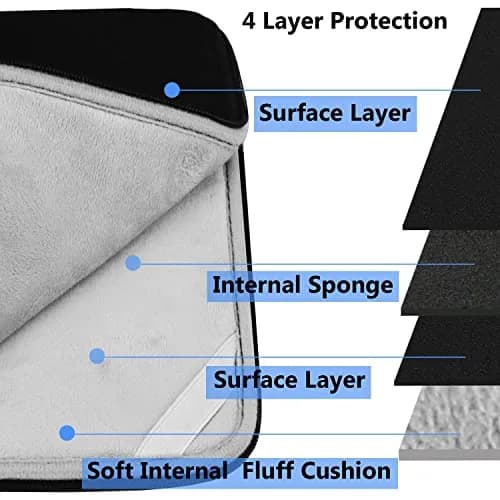 Hsmienk Laptop Case Sleeve 13.3 inch | Shockproof, Water-Resistant Computer Cover for 13.3" Laptop thumbnail 2