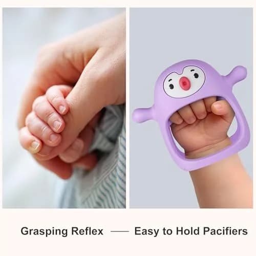 Smily Mia Penguin Teether | BPA-Free Silicone Baby Teething Toy for 0-6 Months thumbnail 3