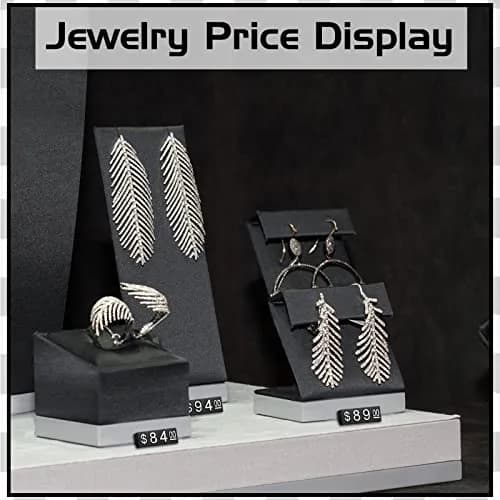 Qunclay White Label Price Display Cubes 50 Sets | Adjustable Number Letter Tags for Retail thumbnail 4