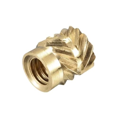 uxcell M4 x 7mm L x 6mm OD Brass Knurled Insert Nuts (60 Pcs) | Heat Set Embedment Nut for 3D Printing thumbnail 4