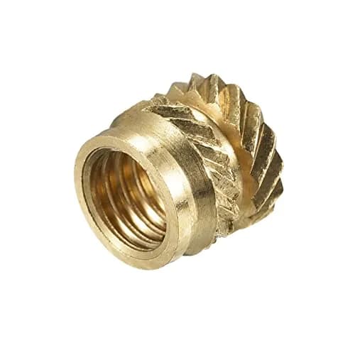 uxcell M5 x 6mm L x 7mm OD Brass Knurled Insert Nuts (30 Pcs) | Thread Size M5 x 0.8mm thumbnail 4