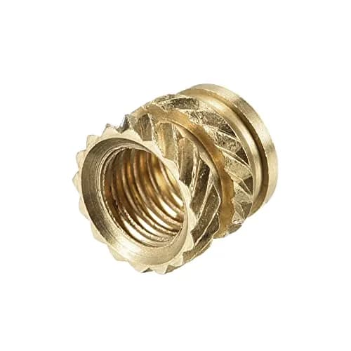 uxcell M5 x 6mm L x 7mm OD Brass Knurled Insert Nuts (30 Pcs) | Thread Size M5 x 0.8mm thumbnail 5
