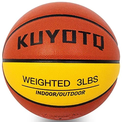 KUYOTQ 3LBS Weighted Training Basketball 1.36 kg (3 lbs) Size 7 | Improves Ball Handling Dribbling Passing Rebounding - main product image