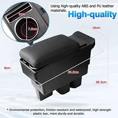 Autorder Center Console Storage Box for Suzuki Jimny JB64W/JB74W 2018-2025 | Custom Fit Armrest with Cup Holder thumbnail 3