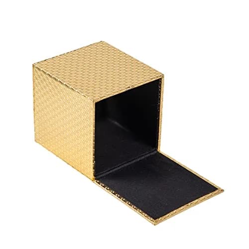 SUNYUROU Gold Square Tissue Box Cover for Bathrooms & Desks | 14cm x 13.1cm x 14.3cm thumbnail 6