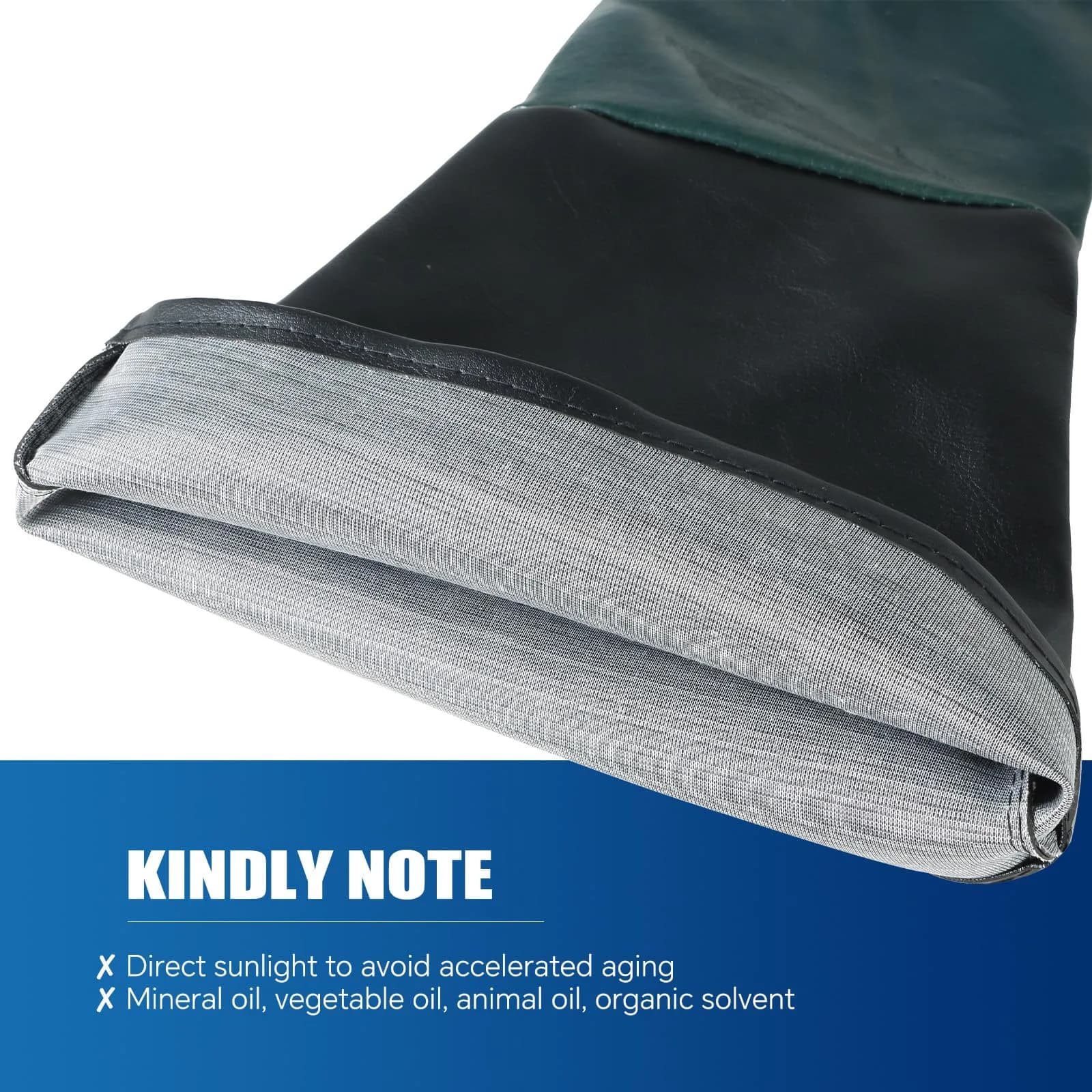 ATPEAM Heavy Duty Sandblasting Gloves 60cm (23.6") | Double-Sewn Seams for Durability - view 5