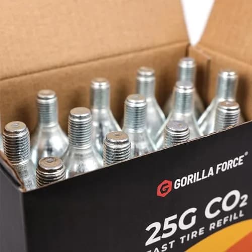 Gorilla Force 25g CO2 Cartridges (15 Pack) | Universal Bike Tire Inflator Refills thumbnail 5