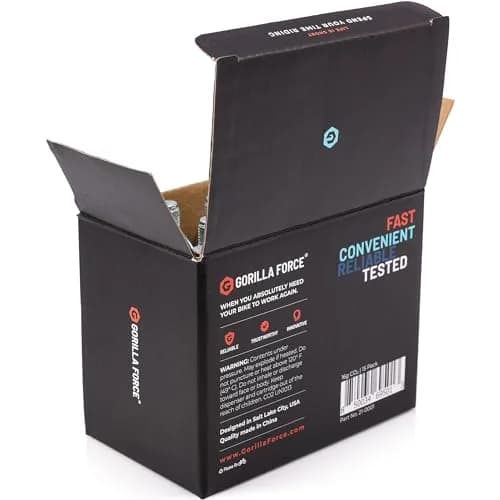 Gorilla Force 16g CO2 Cartridges for Bikes - Threaded Refills for Tire Inflators, Bicycle Cycling, Road MTB Gravel E-Bike, Fits Most C02 Inflator Heads, Fast Flat Repair for Tubes & Tubeless, 15 Pack thumbnail 4