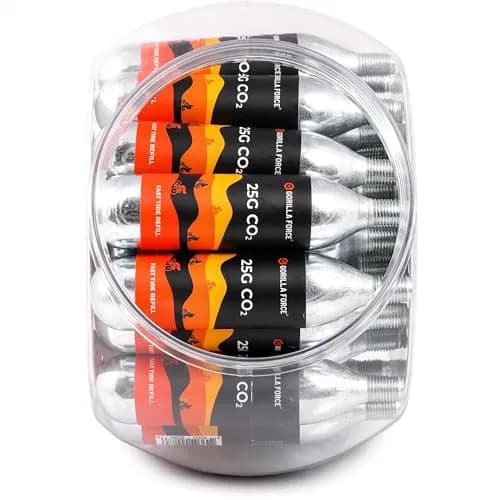 Gorilla Force 25g CO2 Cartridges for Bikes - 25 Pack | Fast Flat Repair thumbnail 4