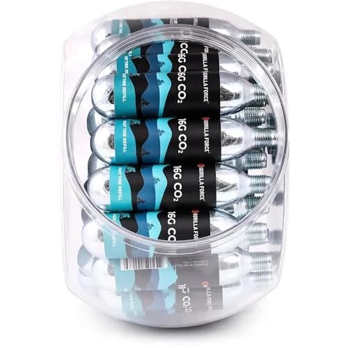 Gorilla Force 16g CO2 Cartridges 40-Pack | Threaded Refills for Bike Tire Inflators thumbnail 5