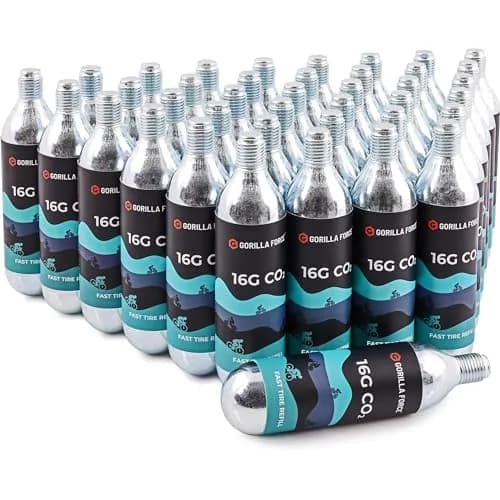 Gorilla Force 16g CO2 Cartridges 40-Pack | Threaded Refills for Bike Tire Inflators thumbnail 3