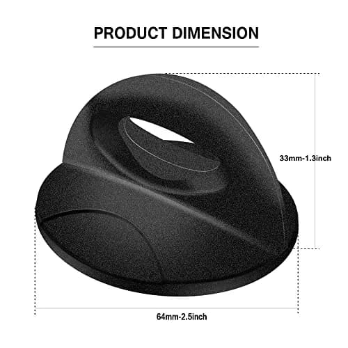SENLIXIN Universal Pot Lid Handle Knob Replacement for Glass Casserole Saucepan Kettle Cover - Black (1-Pack) thumbnail 2