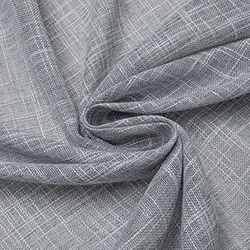 BD BEDA HOME Tassel Linen Textured Swag Curtain Valance, Grey, 36 x 36 in | Light-filtering, airy linen blend for home decor thumbnail 7