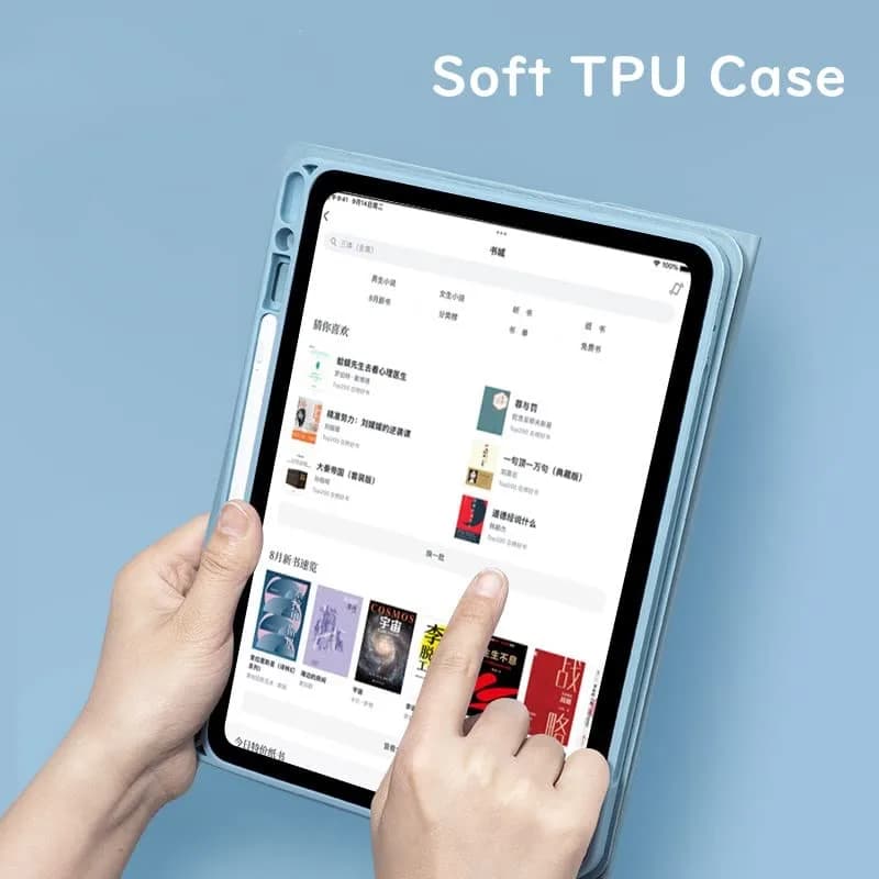 HENGHUI Keyboard Case for iPad Air 13" (M3/M2)/iPad Pro 12.9" (6th/5th/4th/3rd Gen) | Purple, Detachable BT Keyboard, Soft TPU Back thumbnail 8