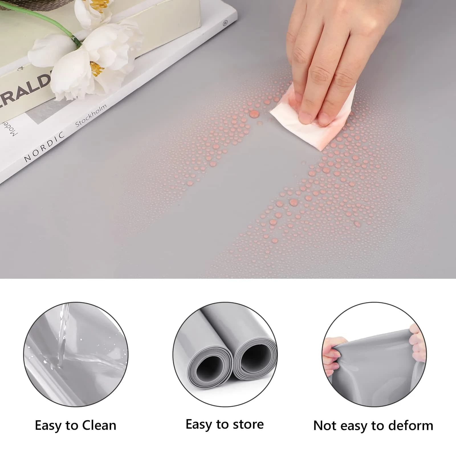 Gartful Oversize Silicone Craft Mat 80cm x 60cm (31.5" x 23.6") | Protects Surfaces from Resin, Paint & Heat - view 7