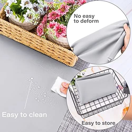 Gartful Silicone Craft Sheet Large 70x50cm (27.6"x19.7") | Protects Surfaces from Resin, Paint & Heat thumbnail 4