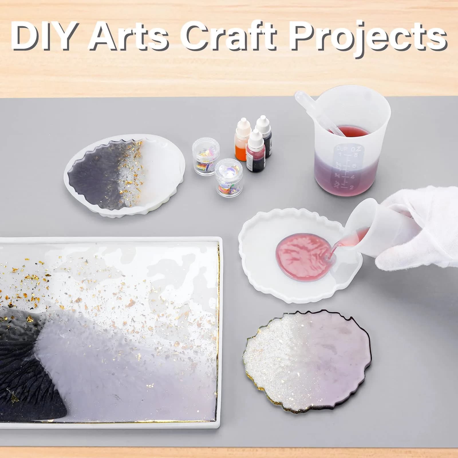 Gartful Silicone Craft Sheet Large 70x50cm (27.6"x19.7") | Protects Surfaces from Resin, Paint & Heat - view 5