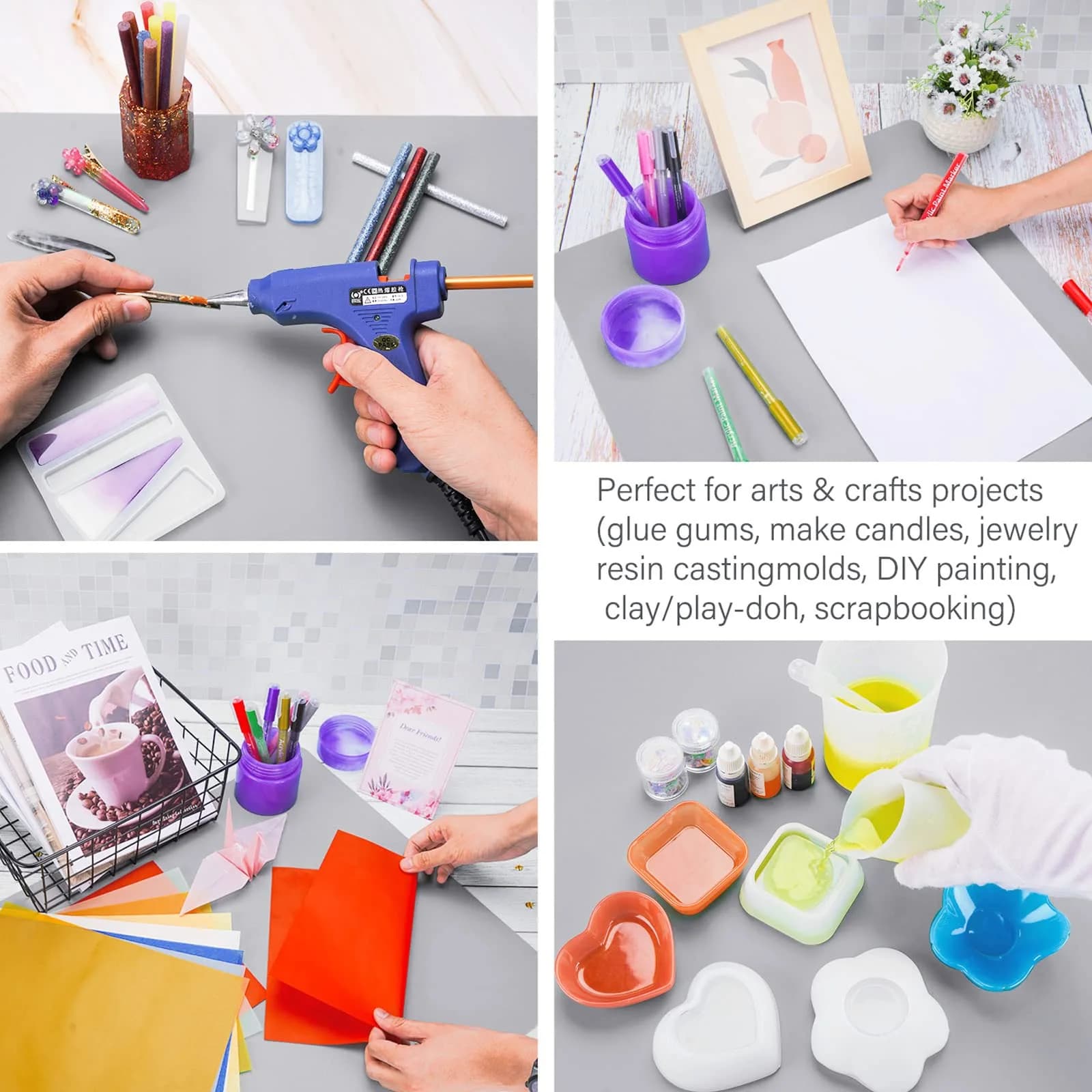 Gartful Silicone Craft Sheet Large 70x50cm (27.6"x19.7") | Protects Surfaces from Resin, Paint & Heat - view 6