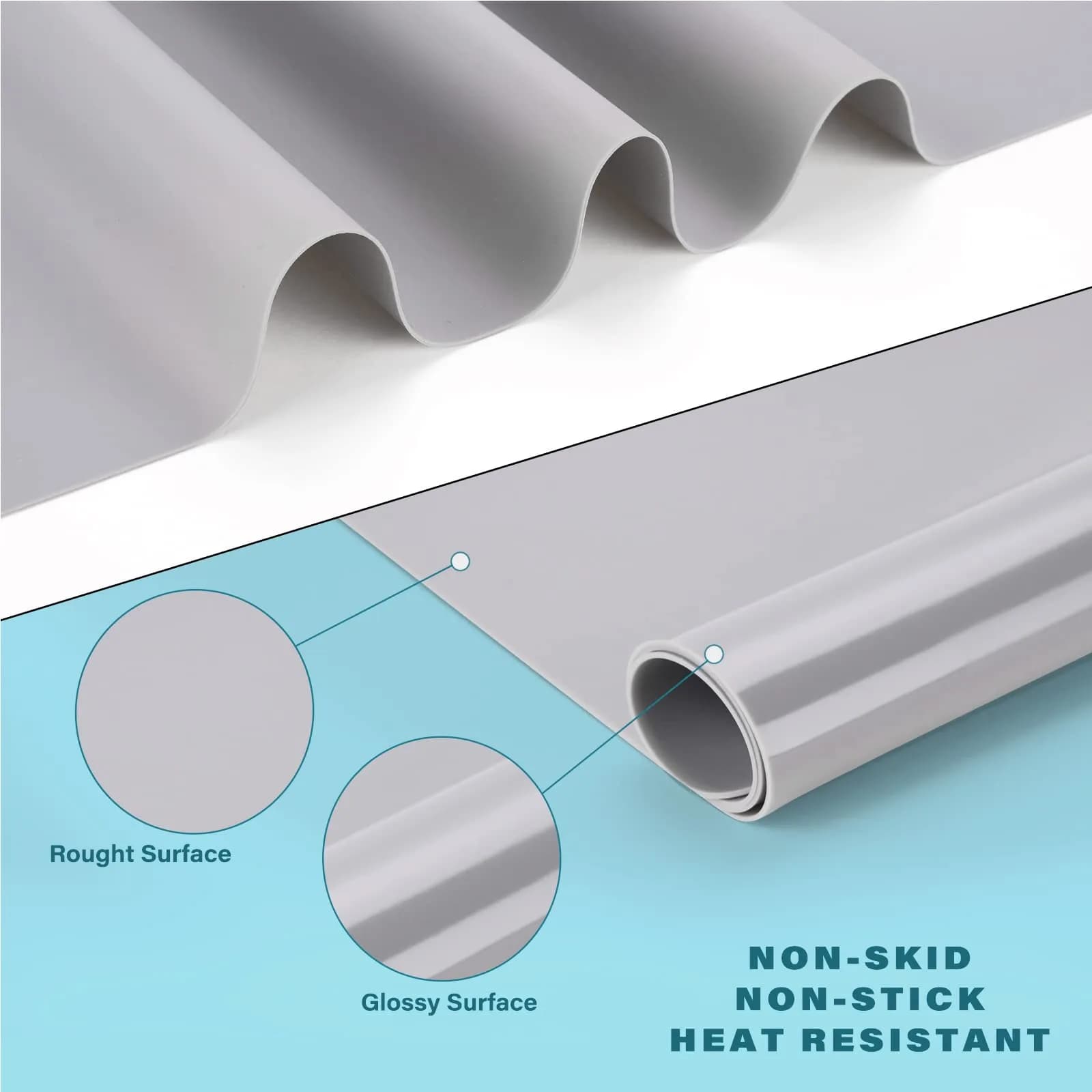 Gartful Silicone Craft Sheet Large 70x50cm (27.6"x19.7") | Protects Surfaces from Resin, Paint & Heat - view 3