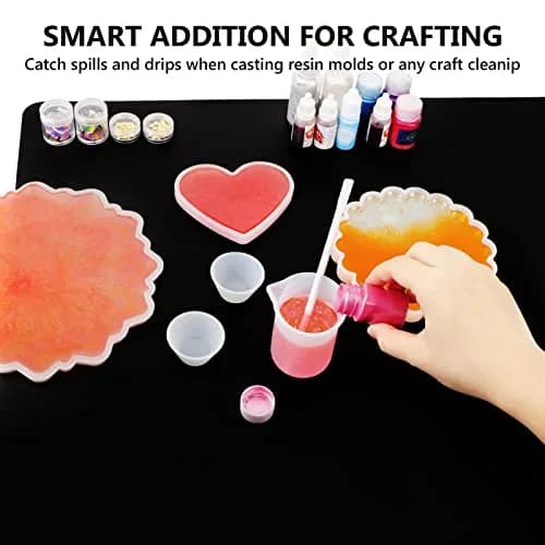 Gartful Oversize Silicone Craft Mat 80 x 60 cm (31.5 x 23.6 inches) | Protects Surfaces from Resin, Paint, and Heat thumbnail 4